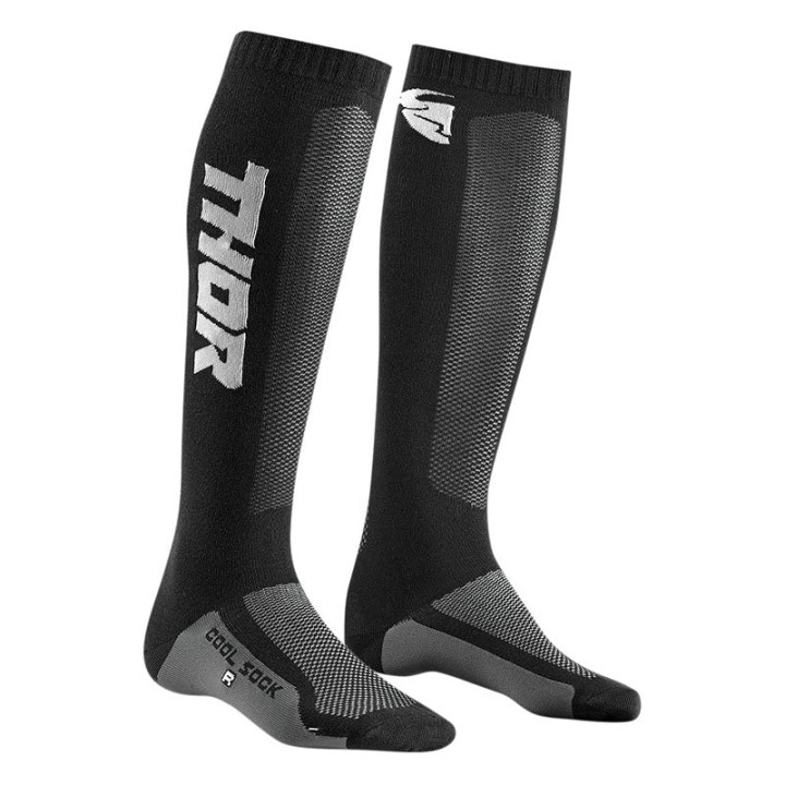 Chaussettes Thor mx cool enfant noir/gris 2021 | Oxmoto