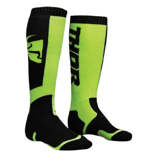 Chaussettes Thor mx enfant noir/jaune 2021 | Oxmoto