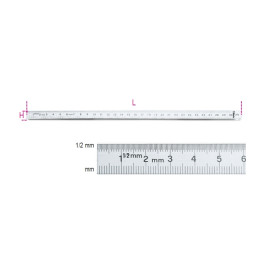 Réglet flexible Beta 300mm acier inoxydable | Oxmoto