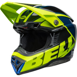 Casque Bell Moto-10 Spherical - Sliced Matte/Gloss Retina/Blue