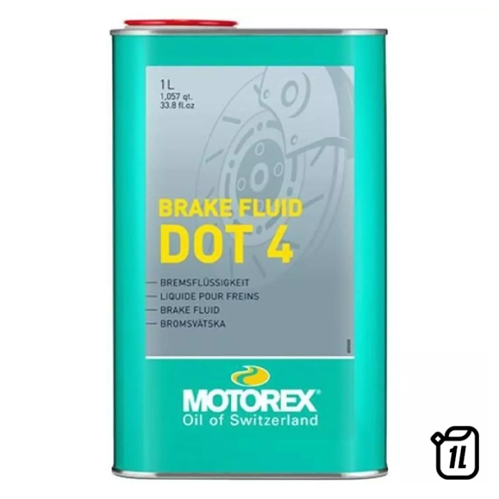 Liquide de frein Motorex Brake Fluid DOT 4 - 1L | Oxmoto