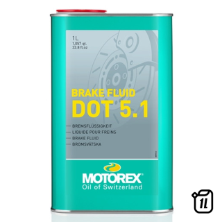 Liquide de frein Motorex Brake Fluid DOT 5.1 - 1L | Oxmoto