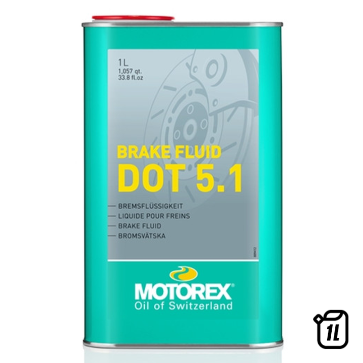 Liquide de frein Motorex Brake Fluid DOT 5.1 - 1L | Oxmoto