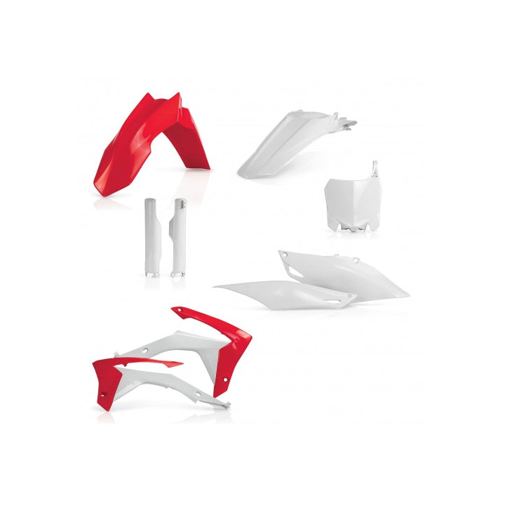 Kit plastiques complet Honda crf 13/17 rouge/blanc | Oxmoto