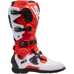 Bottes Sidi Crossfire 3 - rouge / blanc | Oxmoto