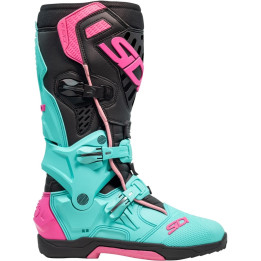 Bottes Sidi Crossair - Menthe / noir / rose | Oxmoto