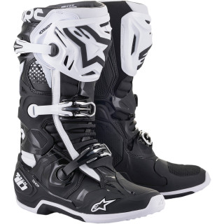 Bottes Alpinestars tech 10 noir/blanc | Oxmoto