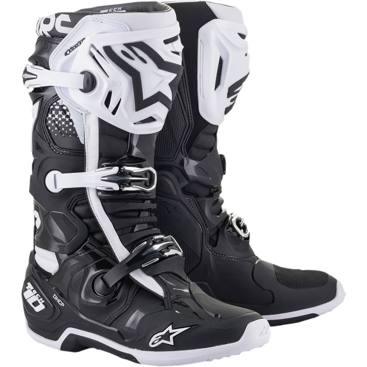 Bottes Alpinestars tech 10 noir/blanc | Oxmoto