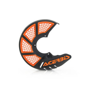 Protection disque x-brake vented noir/orange | Oxmoto