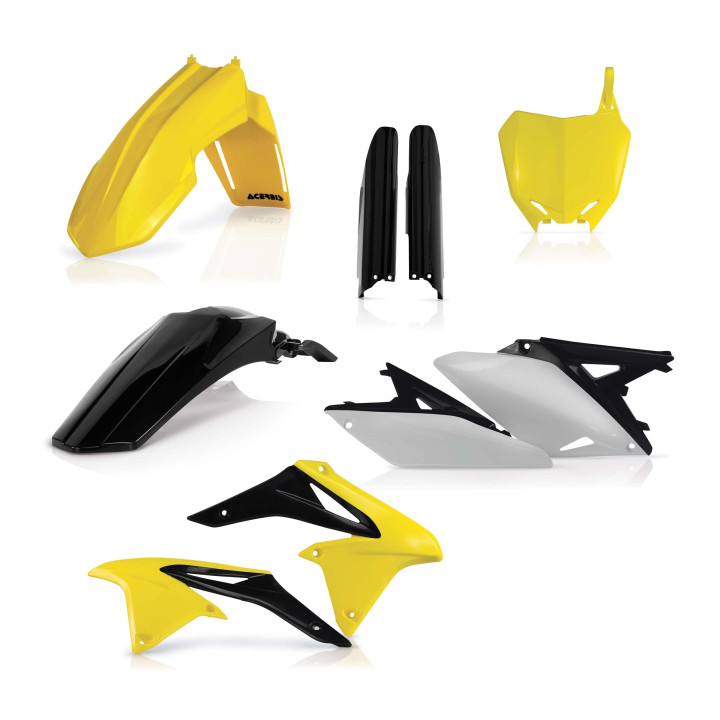 Kit plastiques complet rmz 250 10-12 origine /jaune 17