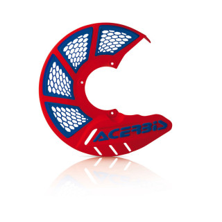 Protection disque x-brake vented rouge/bleu | Oxmoto