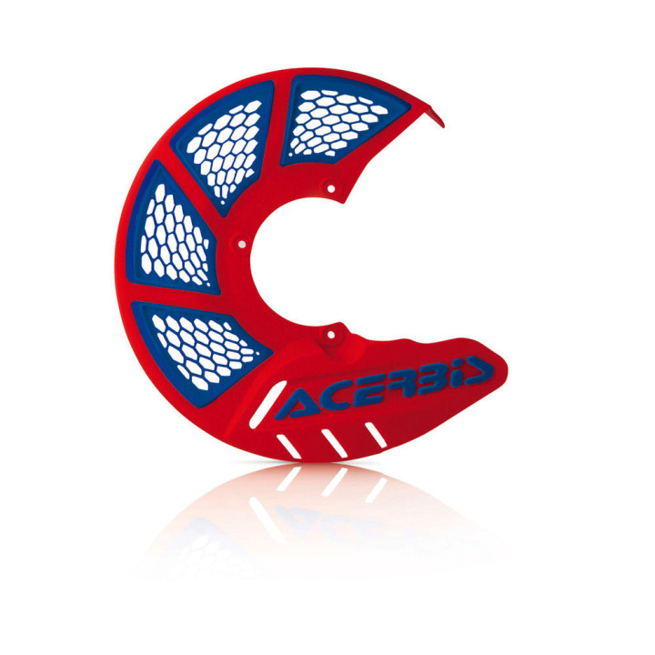 Protection disque x-brake vented rouge/bleu | Oxmoto
