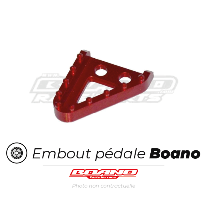 Embout de pédale de frein Boano cnc Beta rr rouge petit modèle 2t-4t