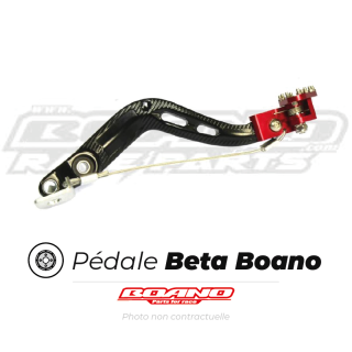 Pédale de frein Boano Beta rr noir/rouge | Oxmoto