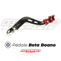 Pédale de frein Boano Beta rr noir/rouge | Oxmoto