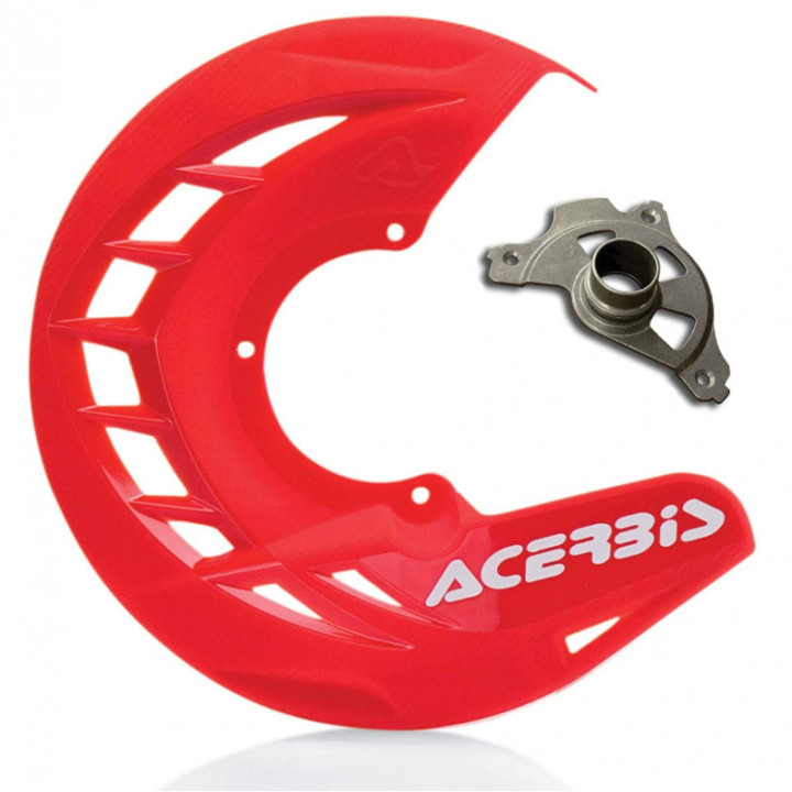 Protection de disque avant Acerbis Beta rr en plastique rouge 2013-2025