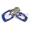Repose-pieds acier avec pad alu bleu Beta rr 2t-4t 2020-2025