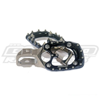 Repose-pieds acier avec pad alu noir Beta rr 2t-4t 2020-2025