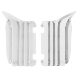 Cache radiateur Polisport blanc Yamaha YZ125/250 | Oxmoto