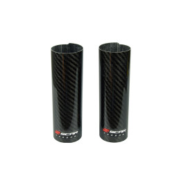 Protections de fourche supérieure Scar en carbone 160x52mm