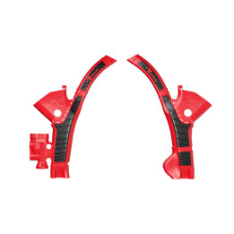 Protections de cadre Racetech - rouge/noir R-PRTBETRSNR3