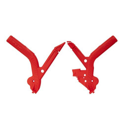 Protections de cadre Racetech - rouge R-PRTBETRS002 | Oxmoto