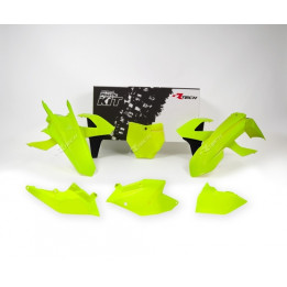 Kit plastique Racetech jaune fluo/noir KTM | Oxmoto