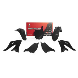Kit plastiques Racetech - noir Yamaha YZ125/250 | Oxmoto