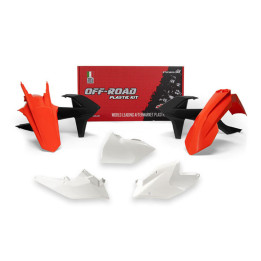 Kit plastique Racetech couleur origine (2018) rouge/blanc/noir KTM
