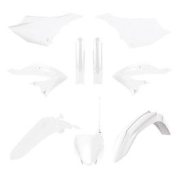 Kit plastiques Polisport - blanc Yamaha YZ125/250 | Oxmoto