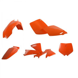 Kit plastique Polisport orange KTM SX125 | Oxmoto
