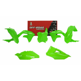 Kit plastique Racetech vert fluo Kawasaki KX450F | Oxmoto