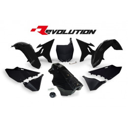 Kit plastique Racetech Revolution + réservoir noir Yamaha YZ125/250