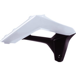 Ouïes de radiateur Polisport blanc/noir 8424700002 | Oxmoto
