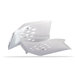 Ouïes de radiateur Polisport blanc KTM 8417400002 | Oxmoto