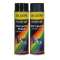Peinture MOTIP Satin noir mat - Spray 500 ml | Oxmoto