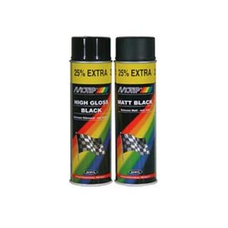 Peinture MOTIP Noir brillant - Spray 500 ml | Oxmoto