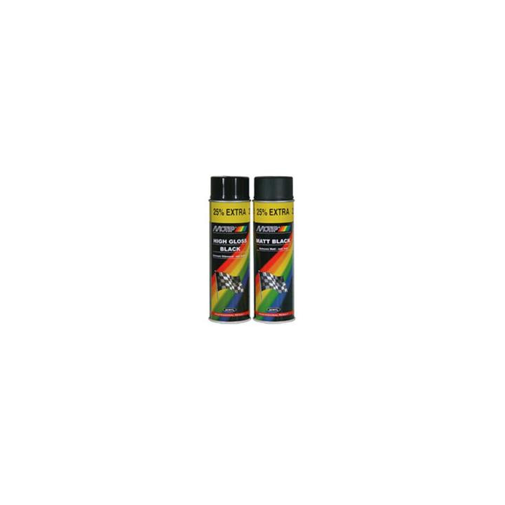 Peinture MOTIP Noir brillant - Spray 500 ml | Oxmoto