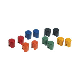 Capuchons de valve RFX Sport Series 2pcs - piston/orange