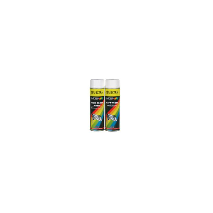 Peinture MOTIP Blanc brillant - Spray 500 ml | Oxmoto