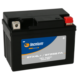 Batterie Tecnium sans entretien activé usine - BTX4L+/BTZ5S
