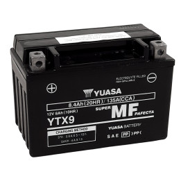 Batterie YUASA W/C sans entretien activée usine - YTX9 FA