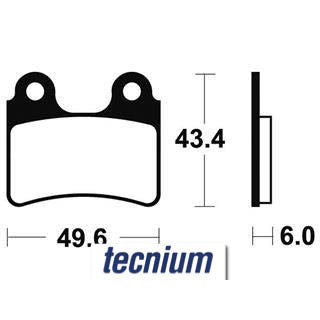 Plaquettes de frein Tecnium route organique - MA302 | Oxmoto
