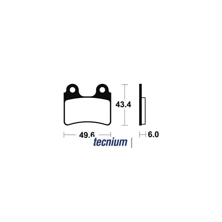 Plaquettes de frein Tecnium route organique - MA302 | Oxmoto