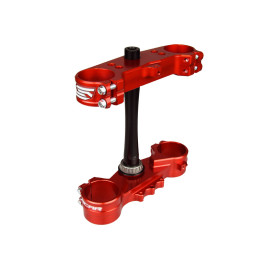 Té de fourche Scar offset 22mm rouge | Oxmoto