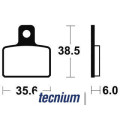 Plaquettes de frein Tecnium Racing MX/Quad métal fritté - MOR303