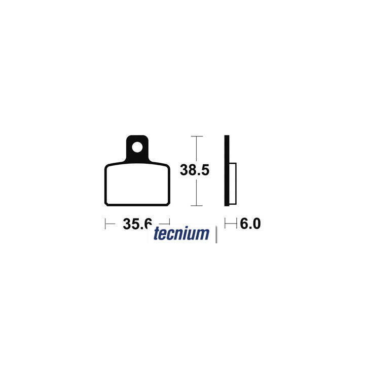 Plaquettes de frein Tecnium Racing MX/Quad métal fritté - MOR303