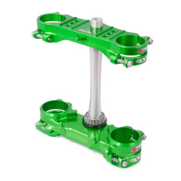 Té de fourche X Trig ROCS Tech vert offset 23mm | Oxmoto