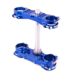 Té de fourche X Trig ROCS Tech bleu déport 25mm Yamaha YZ250