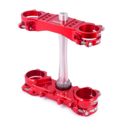 Té de fourche X Trig ROCS Tech Offset 22mm rouge Honda CRF